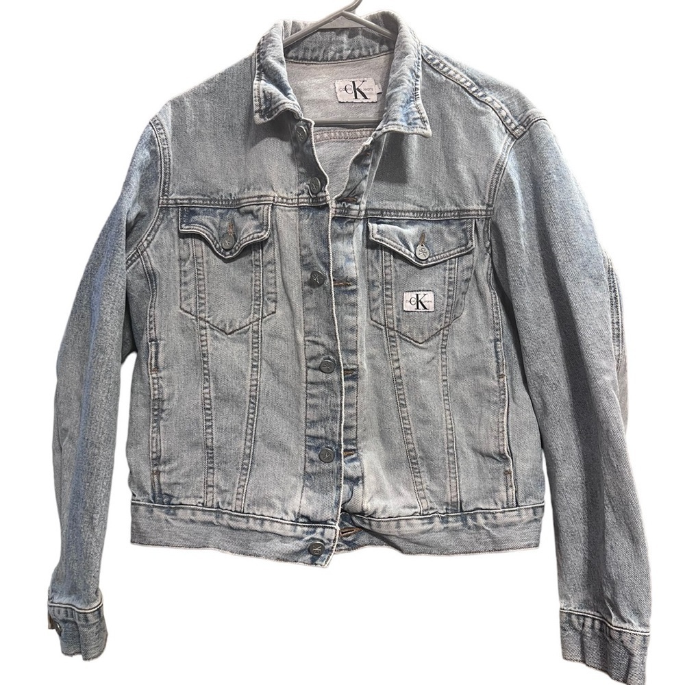 Vintage Calvin Klein Jean Jacket 90s Y2K - Picture 1 of 4